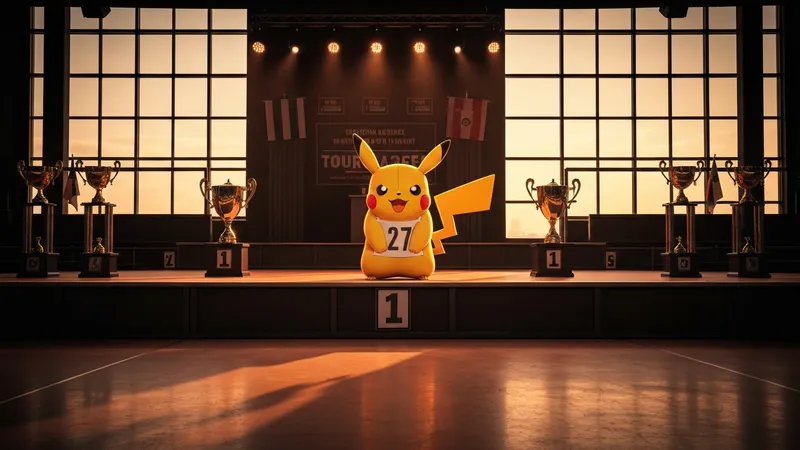 Les compétitions Pokémon avec Pikachu